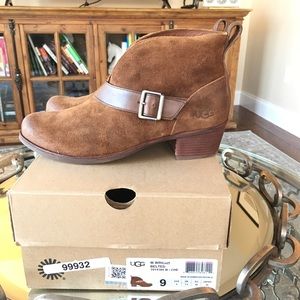 UGG “Wright” Belted Ankle Boots